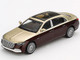 Mercedes Maybach S 680 Gold Metallic and Dark Red Metallic Limited Edition 1/64 Diecast Model Car Mini GT MGT00962