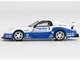 Mazda RX 7 LB-Super Silhouette RHD Right Hand Drive IMSA White and Blue Limited Edition 1/64 Diecast Model Car Mini GT MGT01011