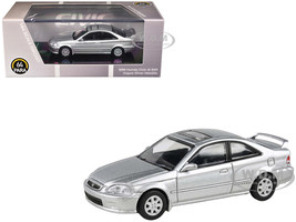 1999 Honda Civic Si EM1 Vogue Silver Metallic with Sunroof 1/64 Diecast Model Car Paragon Models PA-55626