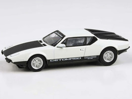 1972 De Tomaso Pantera White and Black 1/64 Diecast Model Car Paragon Models PA-55646