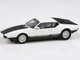 1972 De Tomaso Pantera White and Black 1/64 Diecast Model Car Paragon Models PA-55646