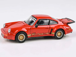 Porsche 911 Carrera RSR 3 0 Guards Red with Gold Stripes and Wheels 1/64 Diecast Model Car Paragon Models PA-55796