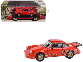 Porsche 911 Carrera RSR 3 0 Guards Red with Gold Stripes and Wheels 1/64 Diecast Model Car Paragon Models PA-55796