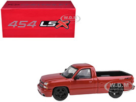 2006 Chevrolet Silverado 454 LSX Pickup Truck Victory Red 1/64 Diecast Model Car Paragon Models PB-55382