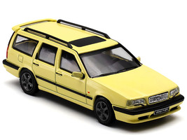 Volvo 850 T 5R Estate Wagon Cream Yellow 1/64 Diecast Model Car Pop Race PR64-850-CYL