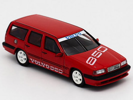Volvo 850 T 5R Estate Wagon Prototype Red 1/64 Diecast Model Car Pop Race PR64-850-PROT