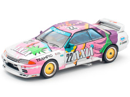 GTR R32 RHD Right Hand Drive #22 Masahiko Kageyama Kazuo Shimizu Axia Group A Japanese Touring Car Championship 1991 1/64 Diecast Model Car Pop Race PR640103