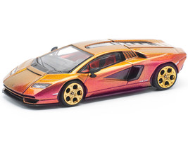 Lamborghini Countach LPI 800 4 Blu Hal Metallic 1/64 Diecast Model Car Pop Race PR640175
