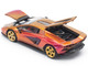 Lamborghini Countach LPI 800 4 Blu Hal Metallic 1/64 Diecast Model Car Pop Race PR640175