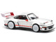 Singer DLS Turbo White with Red Stripes 1/64 Diecast Model Car Pop Race PR640226