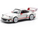 Singer DLS Turbo White with Red Stripes 1/64 Diecast Model Car Pop Race PR640226