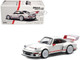 Singer DLS Turbo White with Red Stripes 1/64 Diecast Model Car Pop Race PR640226