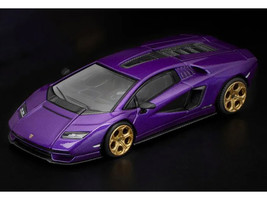 Lamborghini Countach LPI 800 4 Viola Pasifae Purple Metallic Hong Kong Toycar Salon 2025 1/64 Diecast Model Car Pop Race PR640293