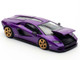 Lamborghini Countach LPI 800 4 Viola Pasifae Purple Metallic Hong Kong Toycar Salon 2025 1/64 Diecast Model Car Pop Race PR640293