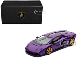 Lamborghini Countach LPI 800 4 Viola Pasifae Purple Metallic Hong Kong Toycar Salon 2025 1/64 Diecast Model Car Pop Race PR640293