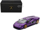Lamborghini Countach LPI 800 4 Viola Pasifae Purple Metallic Hong Kong Toycar Salon 2025 1/64 Diecast Model Car Pop Race PR640293