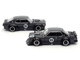 Skyline GT R V8 Drift Hakosuka RHD Right Hand Drive #95 Black and Datsun Laurel C130 RHD Right Hand Drive Black 2 Car Box Set Hong Kong Toycar Salon 2025 1/64 Diecast Model Car Pop Race PR640351-0352
