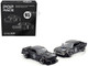 Skyline GT R V8 Drift Hakosuka RHD Right Hand Drive #95 Black and Datsun Laurel C130 RHD Right Hand Drive Black 2 Car Box Set Hong Kong Toycar Salon 2025 1/64 Diecast Model Car Pop Race PR640351-0352