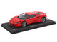 Ferrari F8 Tributo Rosso Corsa 322 Red with DISPLAY CASE Limited Edition to 48 pieces Worldwide 1/18 Model Car BBR P18171A-25