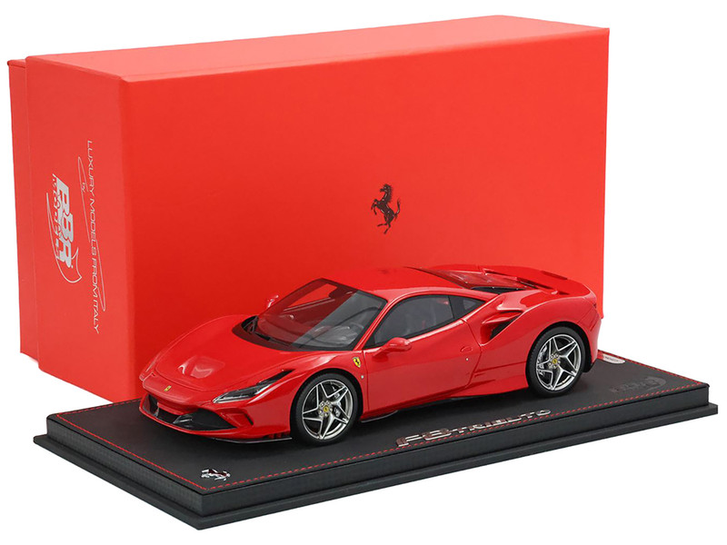 Ferrari F8 Tributo Rosso Corsa 322 Red with DISPLAY CASE Limited Edition to 48 pieces Worldwide 1/18 Model Car BBR P18171A-25