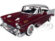 1957 Chevrolet Bel Air Burgundy Metallic and Silver Metallic Timeless Legends Series 1/24 Diecast Model Car Motormax 73228BUR 1957 Chevrolet Bel Air Burgundy Metallic and Silver Metallic Timeless Legends Series 1/24 Diecast Model Car Motormax 73228BUR