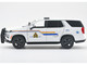 2025 Chevrolet Tahoe PPV with Light Bar RCMP Royal Canadian Mounted Police White Law Enforcement and Public Service Series 1/24 Diecast Model Car Motormax 76643