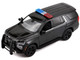 2025 Chevrolet Tahoe PPV Black Custom Builder s Kit Law Enforcement and Public Service Series 1/24 Diecast Model Car Motormax 76816BK