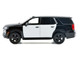 2025 Chevrolet Tahoe PPV Black and White Custom Builder s Kit Law Enforcement and Public Service Series 1/24 Diecast Model Car Motormax 76816BKW