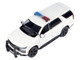 2025 Chevrolet Tahoe PPV White Custom Builder's Kit Law Enforcement and Public Service Series 1/24 Diecast Model Car Motormax 76816W