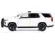 2025 Chevrolet Tahoe PPV White Custom Builder's Kit Law Enforcement and Public Service Series 1/24 Diecast Model Car Motormax 76816W