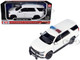 2025 Chevrolet Tahoe PPV White Custom Builder's Kit Law Enforcement and Public Service Series 1/24 Diecast Model Car Motormax 76816W