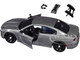 2023 Dodge Charger Pursuit Police Car Gray Metallic Custom Builder's Kit Law Enforcement and Public Service Series 1/24 Diecast Model Car Motormax 76996GRY