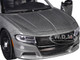 2023 Dodge Charger Pursuit Police Car Gray Metallic Custom Builder's Kit Law Enforcement and Public Service Series 1/24 Diecast Model Car Motormax 76996GRY