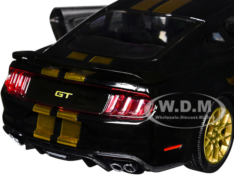 2018 Ford Mustang GT 5.0 Black with Gold Stripes and Graphics