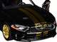 2018 Ford Mustang GT 5 0 Black with Gold Stripes and Graphics Midnight Eclipse Series 1/24 Diecast Model Car Motormax 79204 2018 Ford Mustang GT 5 0 Black with Gold Stripes and Graphics Midnight Eclipse Series 1/24 Diecast Model Car Motormax 79204