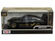 BMW M4 GT3 Matt Black with Gold Stripes Midnight Eclipse Series 1/24 Diecast Model Car Motormax 79206BK