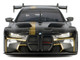 BMW M4 GT3 Matt Black with Gold Stripes Midnight Eclipse Series 1/24 Diecast Model Car Motormax 79206BK