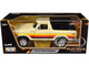 1978 Ford Bronco Custom Cream with Stripes and Black Top Platinum Collection Series 1/24 Diecast Model Car Motormax 79373CRM 1978 Ford Bronco Custom Cream with Stripes and Black Top Platinum Collection Series 1/24 Diecast Model Car Motormax 79373CRM