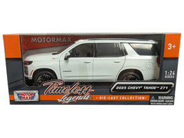 2025 Chevrolet Tahoe Z71 White Timeless Legends Series 1/24 Diecast Model Car Motormax 79392W