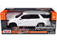 2025 Chevrolet Tahoe Z71 White Timeless Legends Series 1/24 Diecast Model Car Motormax 79392W
