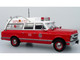 1969 Chevrolet C 10 Ambulance Los Angeles City Fire Department Red and White 5 Alarm Series Limited Edition 1/50 Diecast Model Iconic Replicas 50-0586