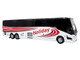 Prevost H3 45 Coach Bus Holiday Tours White with Red Graphics Limited Edition 1/64 Diecast Model Iconic Replicas 64-0616
