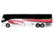 Prevost H3 45 Coach Bus Holiday Tours White with Red Graphics Limited Edition 1/64 Diecast Model Iconic Replicas 64-0616