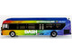 New Flyer Xcelsior XN40 Transit Bus DASH Pride Livery Blue with Rainbow Graphics The Bus & Motorcoach Collection Limited Edition 1/64 Diecast Model Iconic Replicas 87-0609