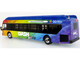 New Flyer Xcelsior XN40 Transit Bus DASH Pride Livery Blue with Rainbow Graphics The Bus & Motorcoach Collection Limited Edition 1/64 Diecast Model Iconic Replicas 87-0609