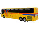 Prevost H3 45 Coach Bus Tornado Bus Company Yellow with Graphics Limited Edition 1/64 Diecast Model Iconic Replicas 87-0612