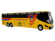 Prevost H3 45 Coach Bus Tornado Bus Company Yellow with Graphics Limited Edition 1/64 Diecast Model Iconic Replicas 87-0612