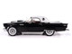 1957 Ford Thunderbird Black with White Top and Red Interior American Muscle Series 1/18 Diecast Model Car Auto World AMM1349