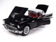 1957 Ford Thunderbird Black with White Top and Red Interior American Muscle Series 1/18 Diecast Model Car Auto World AMM1349
