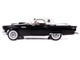 1957 Ford Thunderbird Black with White Top and Red Interior American Muscle Series 1/18 Diecast Model Car Auto World AMM1349
